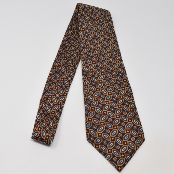 Christian Dior Monsieur Silk Neck Tie Red Professional Work Gala Interview Vtg - Picture 8 of 8